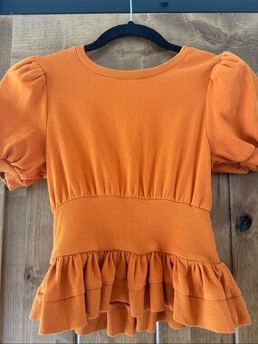 Habitual Vibrant Orange Crewneck Tee
